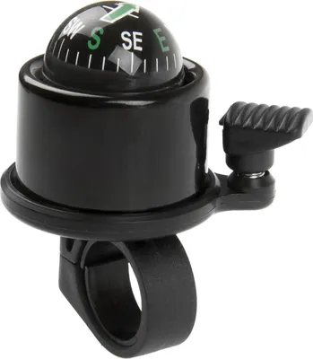 Immagine prodotto di campanello per bicicletta con bussola 34 mm 360° nero