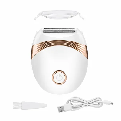Produktbild von Elektrischer Damenrasierer kabellos USB, Bikini & Körperhaar Trimmer, sanft & sicher für Intimbereich, Beine, Achseln & empfindliche Haut