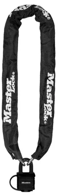 Obrázok produktu pre MASTER LOCK 8390EURDPRO, reťazový zámok, Čierna, Oceľ, Oceľ, Nylon, Oceľ