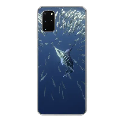 Produktbild von MuchoWow® Handyhülle Schutzhülle Hülle für Samsung Galaxy S20 Plus Wasser - Sardinen - Tiere Silikon Softcase Handy Hülle - Hartschale