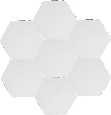 Obrázek produktu pro Inovativní šestiúhelníkový tvar DIY nástěnné dekorativní lampy Domácí světlo pro výzdobu ložnice obývacího pokoje