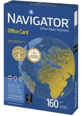 Produktbild von Navigator OFFICE CARD A3, Weiß, 160 g/m², ISO 9001, ISO 14001