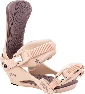 Image de Fixation de snowboard Nitro COSMIC pour femmes, taille:S/M, couleurs:peace love nitro
