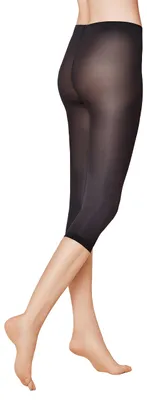Zdjęcie produktu dla KUNERT Damskie legginsy typu capri, aksamitne, rozmiar 40 3/4, długość nogawki 40 den, kolor czarny, rozmiar 44/46
