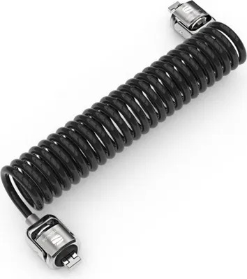 Produktbild von Compulocks Dual Head Coiled Keyed Cable Lock - Sicherheitskabelschloss