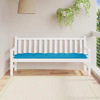 Produktbild von vidaXL Gartenbank-Auflage Hellblau 180x50x7 cm Oxford-Gewebe