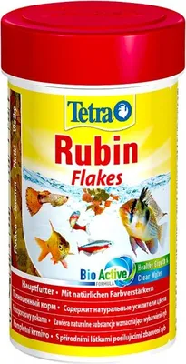 Image de Aliment en flocons pour poissons TetraRubin 100ml