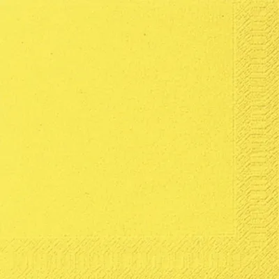 Obrázek produktu pro Duni 104060 Dinner-Servietten 3lagig Tissue Uni gelb, 40 x 40 cm, 20 Stück