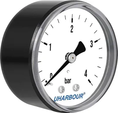 Produktbild von Wasserdruckmessgerät mit 0-10 bar Druckanzeige und 1/4 Zoll Ventilschraube - für Wasser und Druckluftanlage