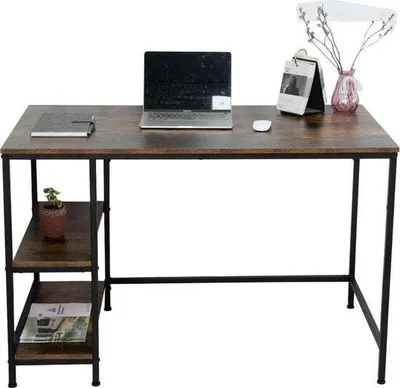 Produktbild von VDD Industrial Vintage Design Desk Tough - Computertisch - Industriedesign mit Ablagefächern