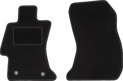 Obrázek produktu pro Přední velurové autokoberce na míru pro Subaru Outback V (2014-, combo) černé, sada 2 ks, s úchyty
