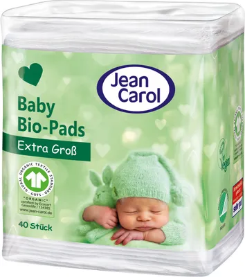Produktbild von Jean Carol BIO Baby-Maxi-Wattepads 40 Stk