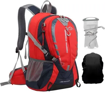 Productafbeelding van CarryQuest® - Rugzak voor hydratatie, 25 liter, polyester, met regenhoes, rood