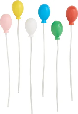 Produktbild von HobbyFun Miniatur Luftballons 1.6 x 12 cm für DIY Basteln und Dekoration