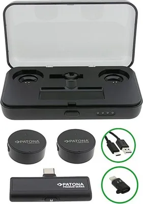 Productafbeelding van PATONA PTS-I91S Microfoonset met oplaadcase