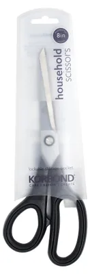 Produktbild von KORBOND Haushaltsschere 20 cm, Präzi, Schwarz, Edelstahl, 20 cm, 1 Stück