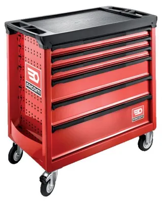 Image de Servante d'atelier vide FACOM ROLL.6M4APF - 6 tiroirs - rouge
