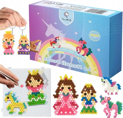 Produktbild von Setty Wasserperlen Set Einhorn Prinzessin Kinder Geschenk 5+