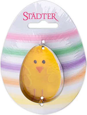 Produktbild von Städter - Premium Ausstechform - Ei 5,5 cm - Einzigartiger Ausstecher - Perfekt für Kreative Backkreationen für Ostern