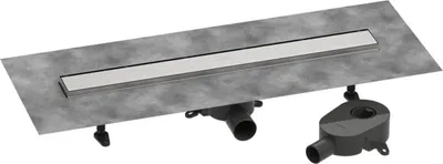 Produktbild von hansgrohe RainDrain Go Komplettset Duschrinne 700 rückseitig befliesbar für Standard-/flache Installation