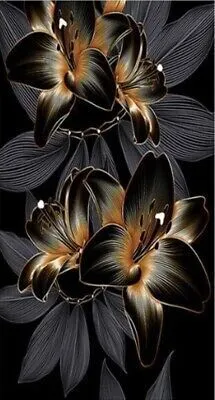 Produktbild von 40x30 cm Diamanten Malerei Zum Selbermachen DIY Diamond Painting Blumen