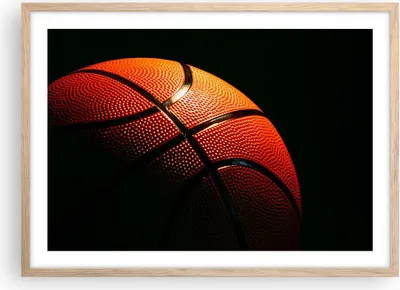 Produktbild von Gerahmtes Poster - Rahmen in heller Eiche - Basketball Spiel Sport - 70x50 cm - Wand Bild - Wanddeko - Wandbilder - Wandposter - Bilderrahmen - Bilder - Kunstdruck - Wandbild - P2NAA70x50-2225