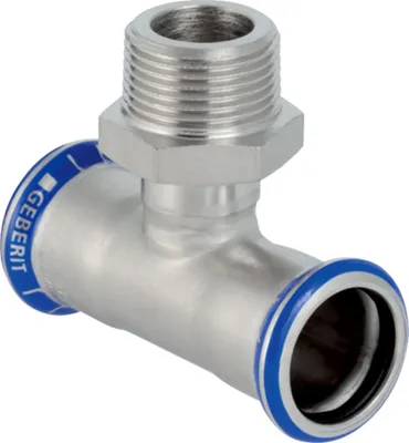 Obrázek produktu pro Geberit GE Mapress, nerezová ocel, T-kus, d22, R3/4, 22 mm, 1 ks.