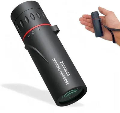 Produktbild von Handgeholte monokulare Teleskop mit 2000x24-Zoom, hervorragende Leistung, hoher Auflösung, für Tag- und Nachtgebrauch geeignet, Makro-Nachtvisier, Sichtweite bis 10.000 Meter.