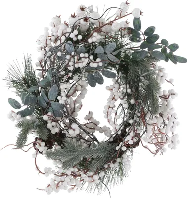 Produktbild von House of Seasons Hardy Weihnachtskranz - Ø40 cm - Grün