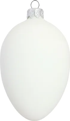 Obrázok produktu pre Sklenené vajíčko biele matné