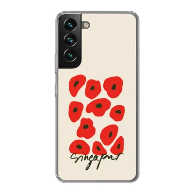 Produktbild von MuchoWow® Handyhülle Schutzhülle Hülle für Samsung Galaxy S22 Blumen - Mohn - Muster Silikon Softcase Handy Hülle - Mobiltelefonhülle