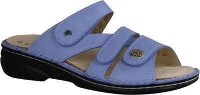 Immagine prodotto di Finn Comfort Ventura-Soft, Blu, mulo da donna, scarpe da donna, pelle, confortevole - Brand Finn Comfort, Blu, pelle (nube)