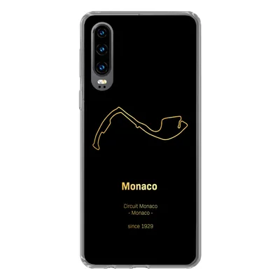 Produktbild von MuchoWow® Handyhülle Schutzhülle Hülle für Huawei P30 Formel 1 - Monaco - Rennstrecke Silikon Softcase Handy Hülle - Kartenbesitzer