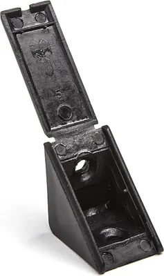 Produktbild von 10 Stück Korpusverbinder Eckverbinder Schrankverbinder Möbelverbinder Winkel für Möbel 27 x 27 x 20 mm Farbe: Schwarz