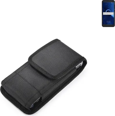 Produktbild von Holster Gürteltasche kompatibel mit Alcatel 1 (2019) Holster Gürtel Tasche wasserabweisend Handy Hülle Schutz Hülle Outdoor schwarz K-S-Trade