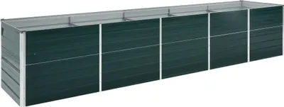 Produktbild von Garten-Hochbeet Verzinkter Stahl 400×80×77 cm Grün
