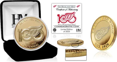 Produktbild von Detroit Red Wings NHL 100th Anniversary Coin (39mm) Münze