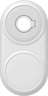 Zdjęcie produktu dla Bezprzewodowa stacja adujca Baseus Planet 2 w 1 do smartfona i Apple Watch, 24 W - biaa