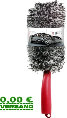Immagine prodotto di Glart 44FB2 Spazzola per ruote auto in microfibra premium con rivestimento rimovibile