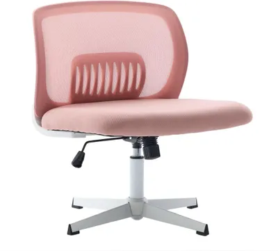 Produktbild von AIORBER Bürostuhl ohne Armlehnen, breiter Sitz, höhenverstellbar, Wippfunktion, 360° drehbar, ergonomischer Lesesessel, mehrere Farben