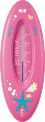 Produktbild von NUK Badethermometer Ocean, Messflüssigkeit aus Rapsöl, Farbe: rosa