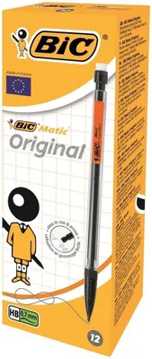 Zdjęcie produktu dla BIC Vulpotlood, 3H, Czarny, Plastik, Czarny, 0,7 mm, 12 szt.