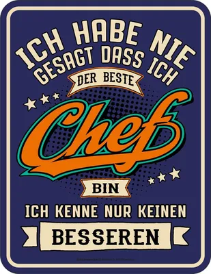 Produktbild von Chef - Fun-Schilder - Der Beste