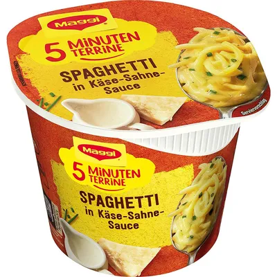 Obrázek produktu pro Maggi 5minutové terinové špagety ve smetanové omáčce se sýrem 62g