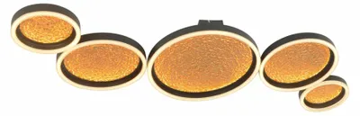 Zdjęcie produktu dla Lampa sufitowa GEETI Bormes 80 W, 8000 lm, 3000 K, czarno-złota