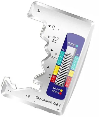 Obrázok produktu pre Digitálny tester batérií pre batérie typu AAA, AA, D, N, 9V, 6F22 a gombíkové batérie