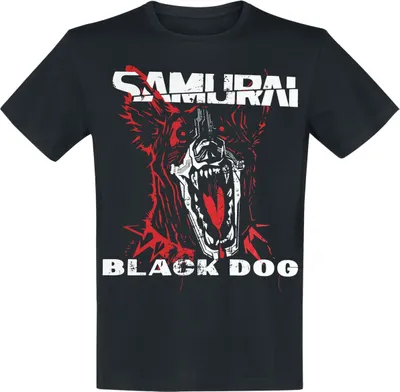 Produktbild von Cyberpunk T-Shirt Herren Samurai - Black Dog schwarz M
