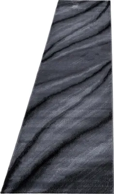 Produktbild von Kurzflor Teppich MIAMI Schwarz 80 x 300 cm