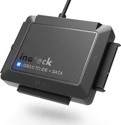 Produktbild von Inateck IDE SATA to USB 3.0 Adapter für 2.5/3.5 Zoll HDD/SSD Festplatten, mit 12V/2A Stromversorgung