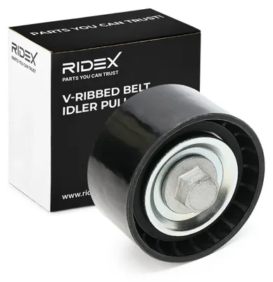 Produktbild von RIDEX 312D0061 Umlenkrolle Keilrippenriemen für BMW 3 Touring (E91) 3 Limousine (E90) 5 Touring (F11) 1 Schrägheck (E87) 5 Limousine (E60)
